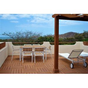 2 GARBAR SHIO Tumbona Exterior Blanco - 2 unidades
