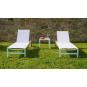 2 GARBAR SHIO Tumbona Exterior Blanco - 2 unidades