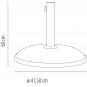GARBAR SIRO15 Pie Parasol Exterior Negro