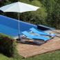 GARBAR SIRO15 Pie Parasol Exterior Negro