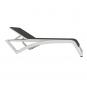 2 RESOL SKY CLUB Tumbona Exterior  Estructura Blanca - Textilene Gris - 2 unidades