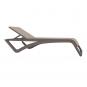 2 RESOL SKY CLUB Tumbona Exterior  Estructura Chocolate - Textilene Beige - 2 unidades