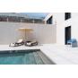 2 RESOL SKY CLUB Tumbona Exterior  Estructura Chocolate - Textilene Beige - 2 unidades