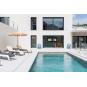 2 RESOL SKY CLUB Tumbona Exterior  Estructura Gris oscuro - Textilene Beige - 2 unidades