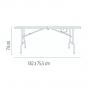 GARBAR SMART Banco Plegable Interior, Exterior 184x31 Gris
