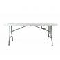 GARBAR SMART Mesa Rectangular Plegable Interior, Exterior 182x75,5 Gris