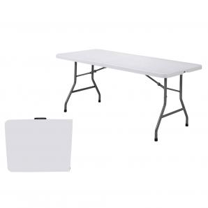 GARBAR SMART Mesa Rectangular Plegable Interior, Exterior 182x75,5 Gris