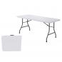 GARBAR SMART Mesa Rectangular Plegable Interior, Exterior 182x75,5 Gris