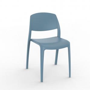 2 RESOL SMART Silla Interior, Exterior  Azul retro - 2 unidades