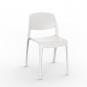 2 RESOL SMART Silla Interior, Exterior  Blanco - 2 unidades