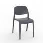 2 RESOL SMART Silla Interior, Exterior  Gris oscuro - 2 unidades