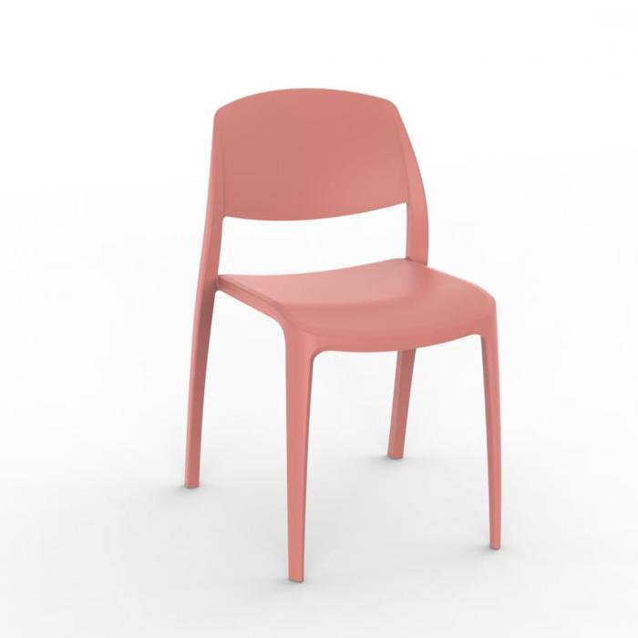 2 RESOL SMART Silla Interior, Exterior  Terracota - 2 unidades