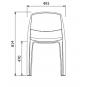 2 RESOL SMART Silla Interior, Exterior  Terracota - 2 unidades