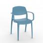 2 RESOL SMART Silla Con Brazos Interior, Exterior  Azul retro - 2 unidades