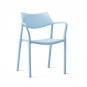 2 RESOL SPLASH AIRE Silla Con Brazos Interior, Exterior  Azul cielo - 2 unidades