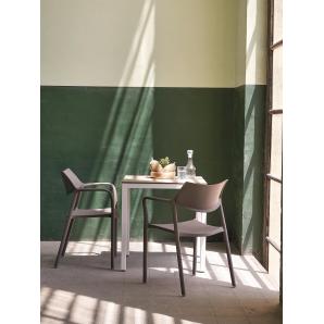 2 RESOL SPLASH AIRE Silla Con Brazos Interior, Exterior  Negro - 2 unidades