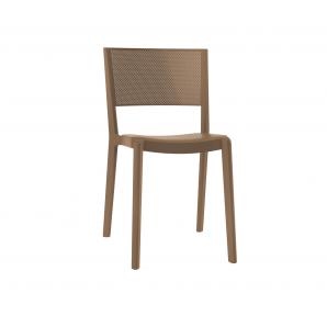 2 RESOL SPOT Silla Interior, Exterior  Chocolate - 2 unidades