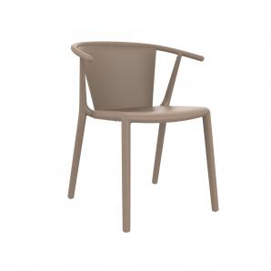 2 RESOL STEELY Silla Con Brazos Interior, Exterior  Arena - 2 unidades