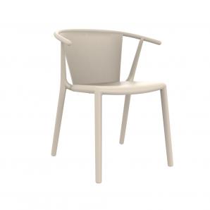 2 RESOL STEELY Silla Con Brazos Interior, Exterior  Marfil - 2 unidades