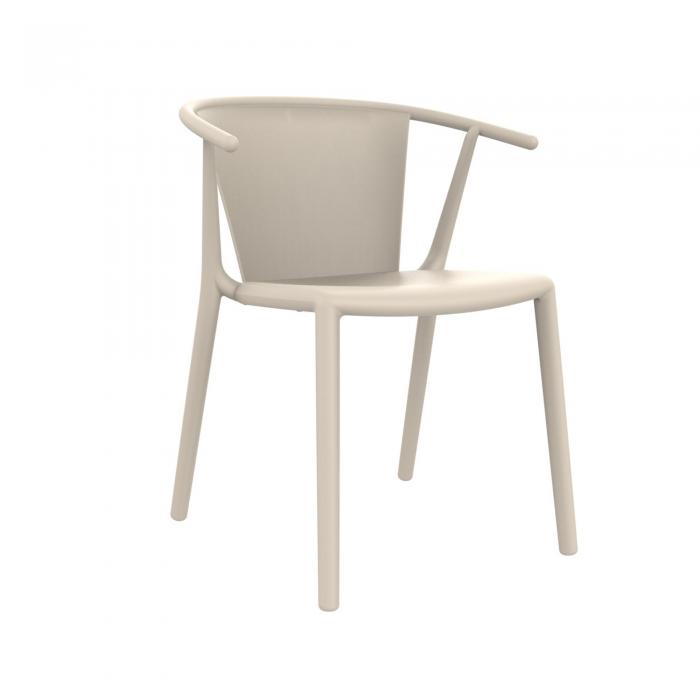 2 RESOL STEELY Silla Con Brazos Interior, Exterior  Marfil - 2 unidades