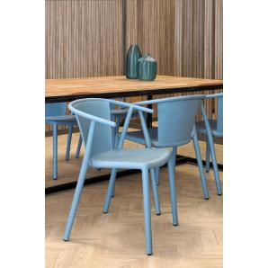 2 RESOL STEELY Silla Con Brazos Interior, Exterior  Rojo - 2 unidades