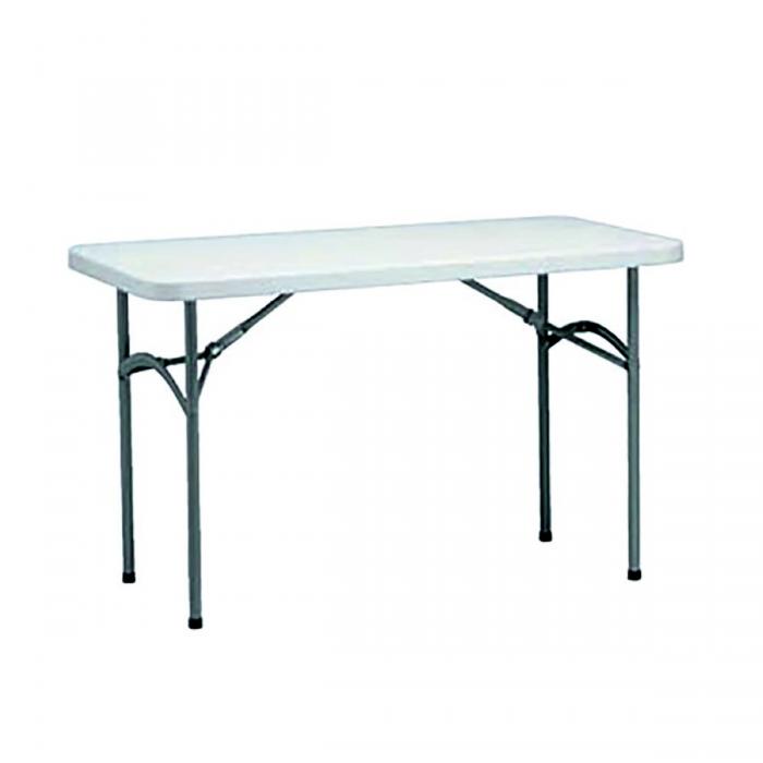 GARBAR STRAUSS Mesa Rectangular Plegable Interior, Exterior 122x60 Gris