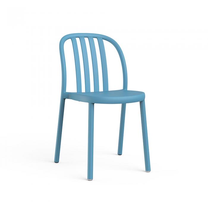 2 RESOL SUE Silla Interior, Exterior  Azul retro - 2 unidades