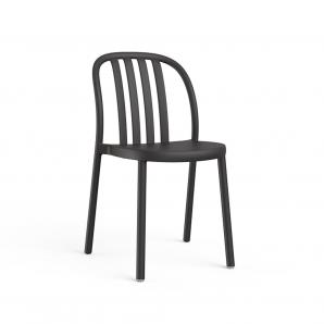 2 RESOL SUE Silla Interior, Exterior  Negro - 2 unidades