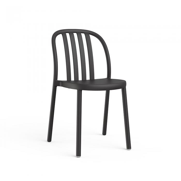 2 RESOL SUE Silla Interior, Exterior  Negro - 2 unidades