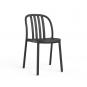 2 RESOL SUE Silla Interior, Exterior  Negro - 2 unidades