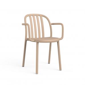 2 RESOL SUE Silla Con Brazos Interior, Exterior  Arena - 2 unidades