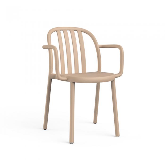 2 RESOL SUE Silla Con Brazos Interior, Exterior  Arena - 2 unidades