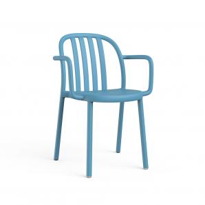 2 RESOL SUE Silla Con Brazos Interior, Exterior  Azul retro - 2 unidades