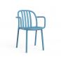 2 RESOL SUE Silla Con Brazos Interior, Exterior  Azul retro - 2 unidades