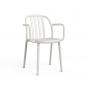 2 RESOL SUE Silla Con Brazos Interior, Exterior  Blanco - 2 unidades