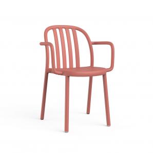 2 RESOL SUE Silla Con Brazos Interior, Exterior  Terracota - 2 unidades