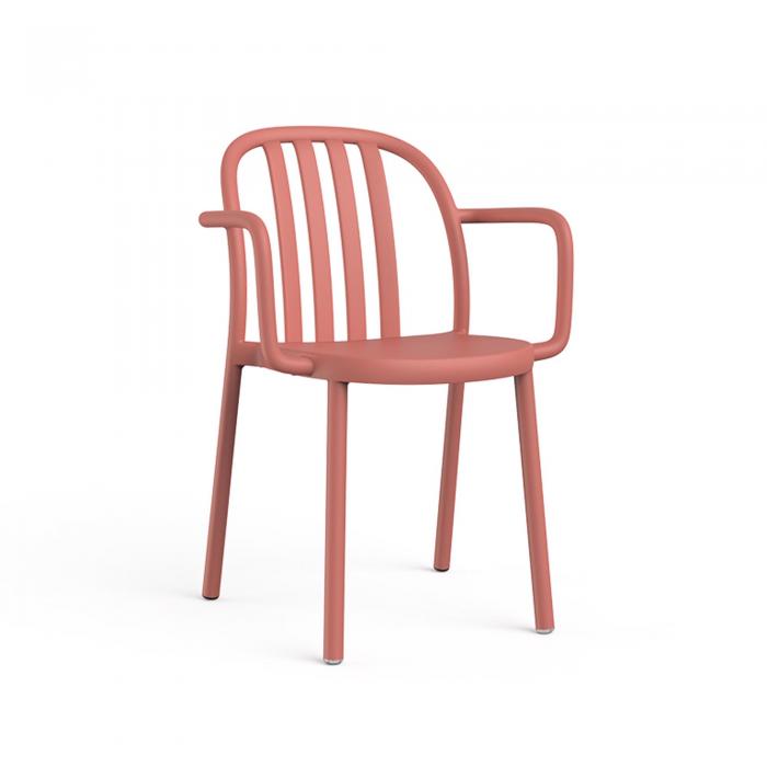 2 RESOL SUE Silla Con Brazos Interior, Exterior  Terracota - 2 unidades