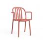 2 RESOL SUE Silla Con Brazos Interior, Exterior  Terracota - 2 unidades