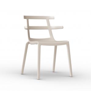 2 RESOL TOKYO Silla Interior, Exterior  Marfil - 2 unidades