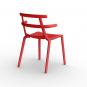 2 RESOL TOKYO Silla Interior, Exterior  Rojo - 2 unidades