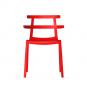 2 RESOL TOKYO Silla Interior, Exterior  Rojo - 2 unidades