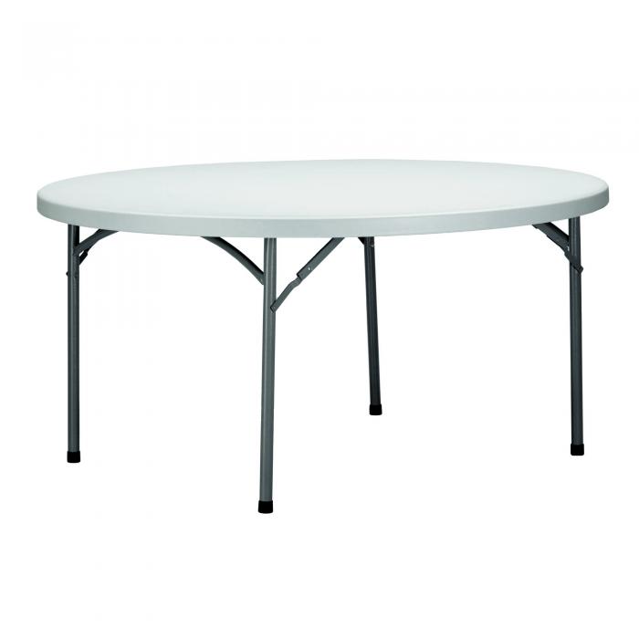 GARBAR VERDI Mesa Redonda Plegable Interior, Exterior Ø150 Gris