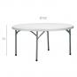 GARBAR VERDI Mesa Redonda Plegable Interior, Exterior Ø150 Gris