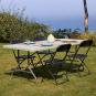GARBAR VIVALDI Mesa Rectangular Plegable Interior, Exterior 200x90 Gris
