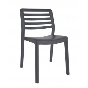 4 GARBAR WIND Silla Interior, Exterior Gris oscuro - 4 unidades