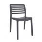 4 GARBAR WIND Silla Interior, Exterior Gris oscuro - 4 unidades