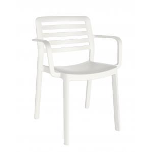 4 GARBAR WIND Silla Con Brazos Interior, Exterior Blanco - 4 unidades