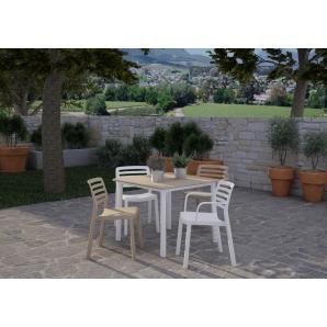 4 GARBAR WIND Silla Con Brazos Interior, Exterior Blanco - 4 unidades