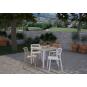 4 GARBAR WIND Silla Con Brazos Interior, Exterior Blanco - 4 unidades