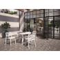 4 GARBAR WIND Silla Con Brazos Interior, Exterior Blanco - 4 unidades